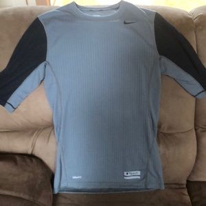 Men’s small grey and black NikePro shirt